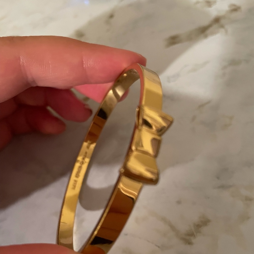 Kate Spade gold bow bangle